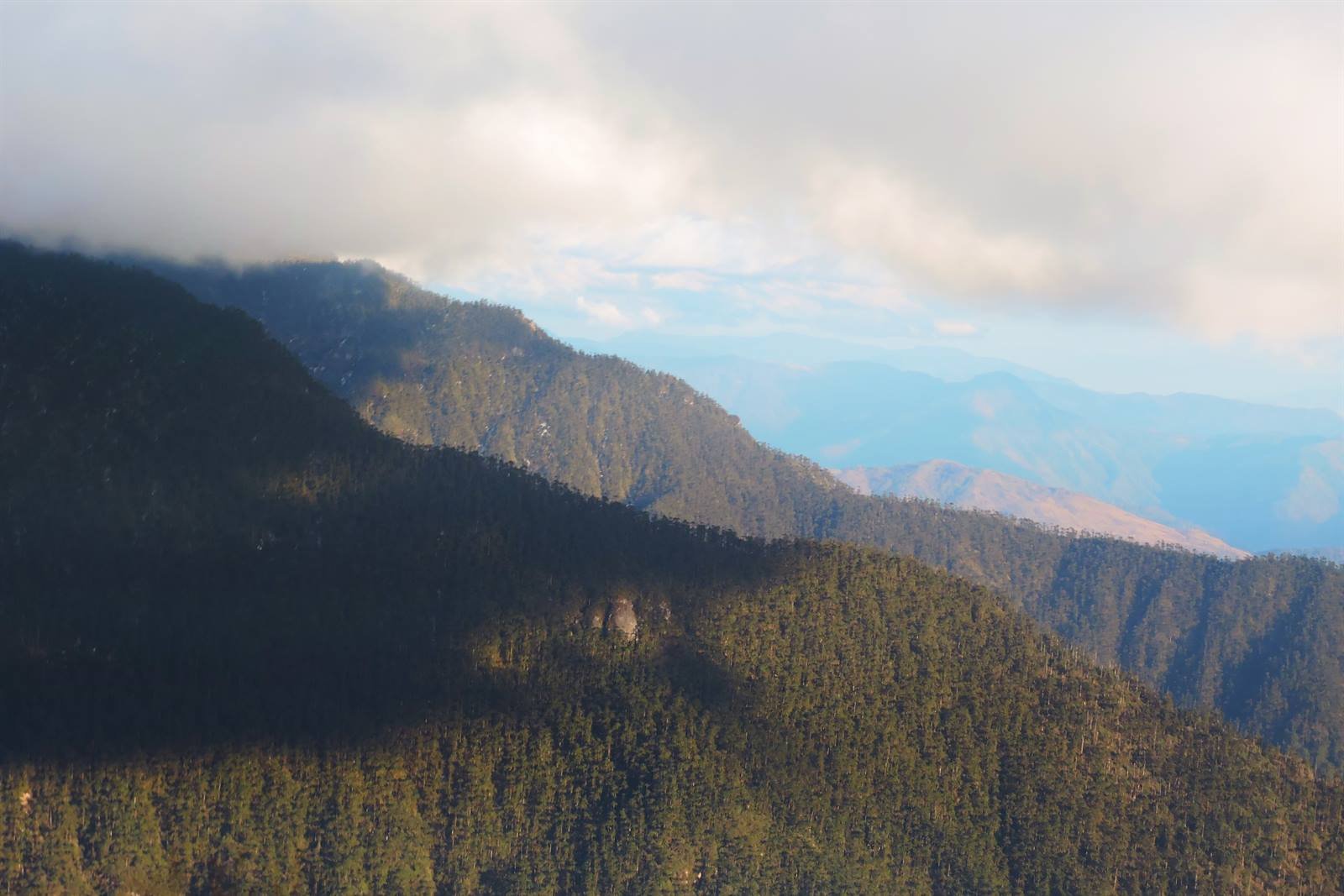 Mountain landscape near Sela Pass in Arunachal Pradesh for Jang route travelers